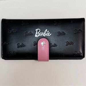 Miniso x Barbie Exclusive Black & Pink Embossed Wallet
